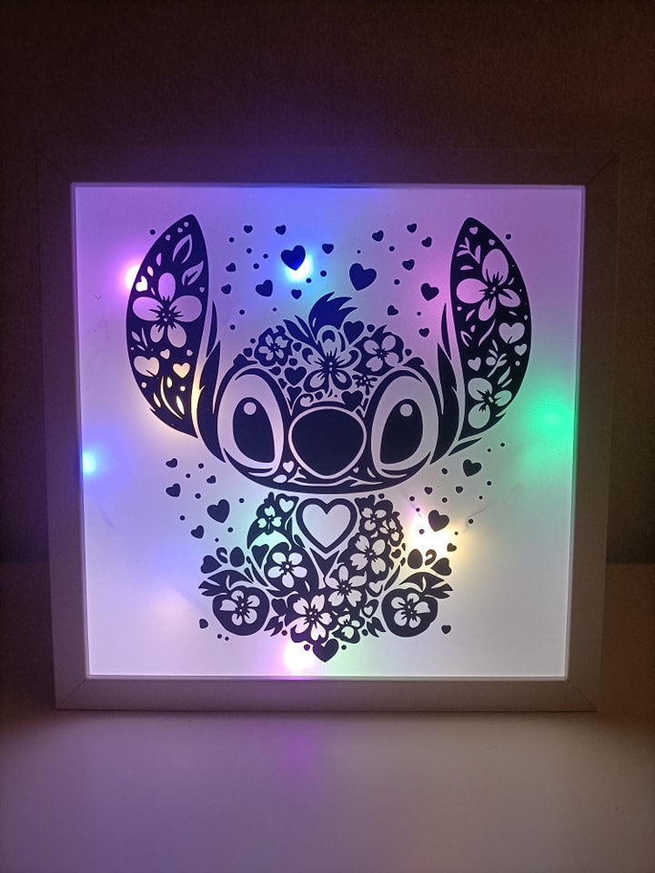 Shadowbox met LED-verlichting