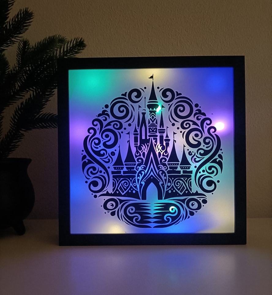 Shadowbox met LED-verlichting