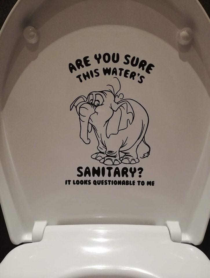 Toilet stickers