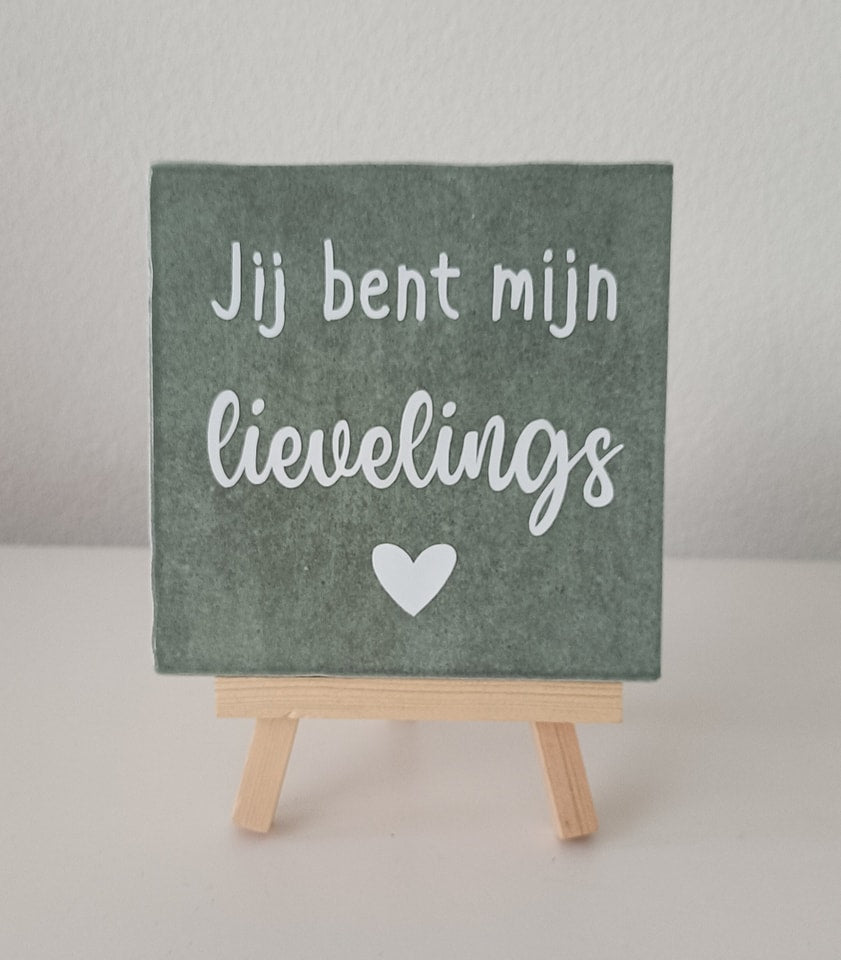 Tegeltjes met tekst!